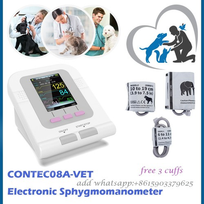 #ad CONTEC08A VET Animal Blood Pressure Monitor Color LCD Digital NIBP3 Cuffs C $81.00
