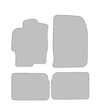 Fußmatten passend für Mazda 6 Typ GH (Baujahr 2007 - 2013), Deluxe schwarz