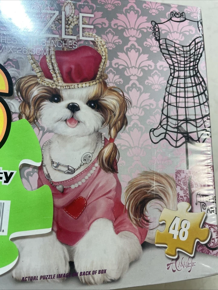 Cardinal 6 Puzzle Party Pack 48 Pcs Ech Wildlife, Horses, Dogs, Cats & More New - Image 4 of 4