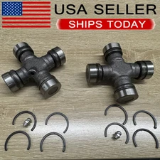 2 Premium Driveshaft Universal Joint Front Rear Moog 534G Greasable 1701-74300