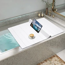 Bathtub Cover Foldable Bath Lid Insulation Dust Cover for Bathroom, Home, SPA