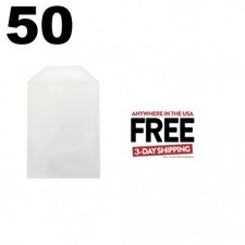 50 CPP Clear Plastic Sleeve with Flap Fits 14mm DVD Case Artwork 1-3 DAYS