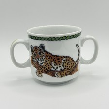 Lynn Chase jungle party, too 2 handled small cup toucan tiger