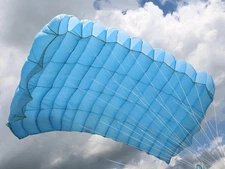 SwiftPlus 225 sq ft skydiving parachute reserve - BLUE - 7 cell - MINT shape