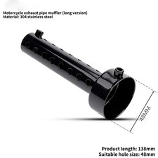 2pcs Universal Moto Exhaust Can Muffler Insert Baffle Db Killer Silencer 48mm 2pcs Universal Moto Exhaust Can Muffler Insert Baffle Db Killer Silencer 48mm