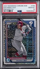 2024 BOWMAN MEGA BOX CHROME PROSPECTS #164 EDUARDO TAIT PSA 10