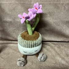 Greenhouse by Russ Pink Flower Pot Plush 11  Stuffed Plant Cute Smiling Pot NB49