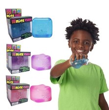 Nee Doh Nice Cube Super Solid Squish - Blue Purple Pink - Brand New USA