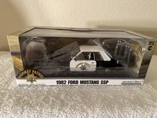 GreenLight 1:18 1982 Ford Mustang SSP California Highway Patrol (CHP) Police Car