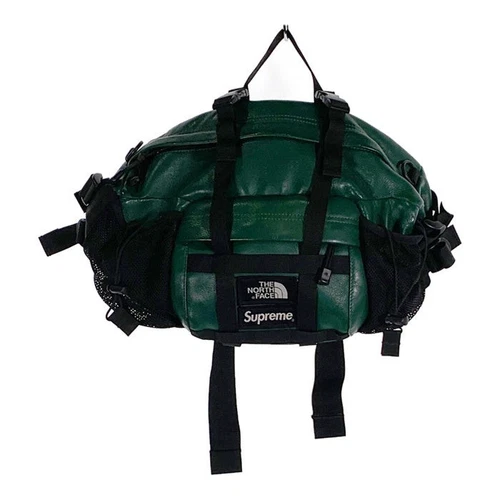 SUPREME 18AW THE NORTH FACE sac cuir montagne taille vert occasion
