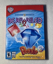Bejeweled 2  Peggle Big Box PopCap Arcade Puzzle Game for Windows XP PC  Mac