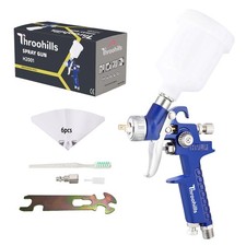 Throohills General Purpose Touch Up Spray Gun Compressor Paint Sprayer 1.0mm ...