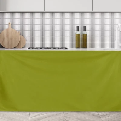 Schrankvorhänge Staubschutz Vorhang Für Küche (130x70cm Olivgrün) - Bild 1 von 4