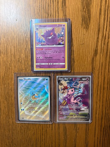 Pokemon Gengar SWSH052 Promo Alt Art Mew V Fusion Strike 251 Squirtle 170 SV-151