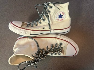 ~~Converse Chuck Taylor All Star High Top White Canvas Sneakers Mens 7/Womens 9