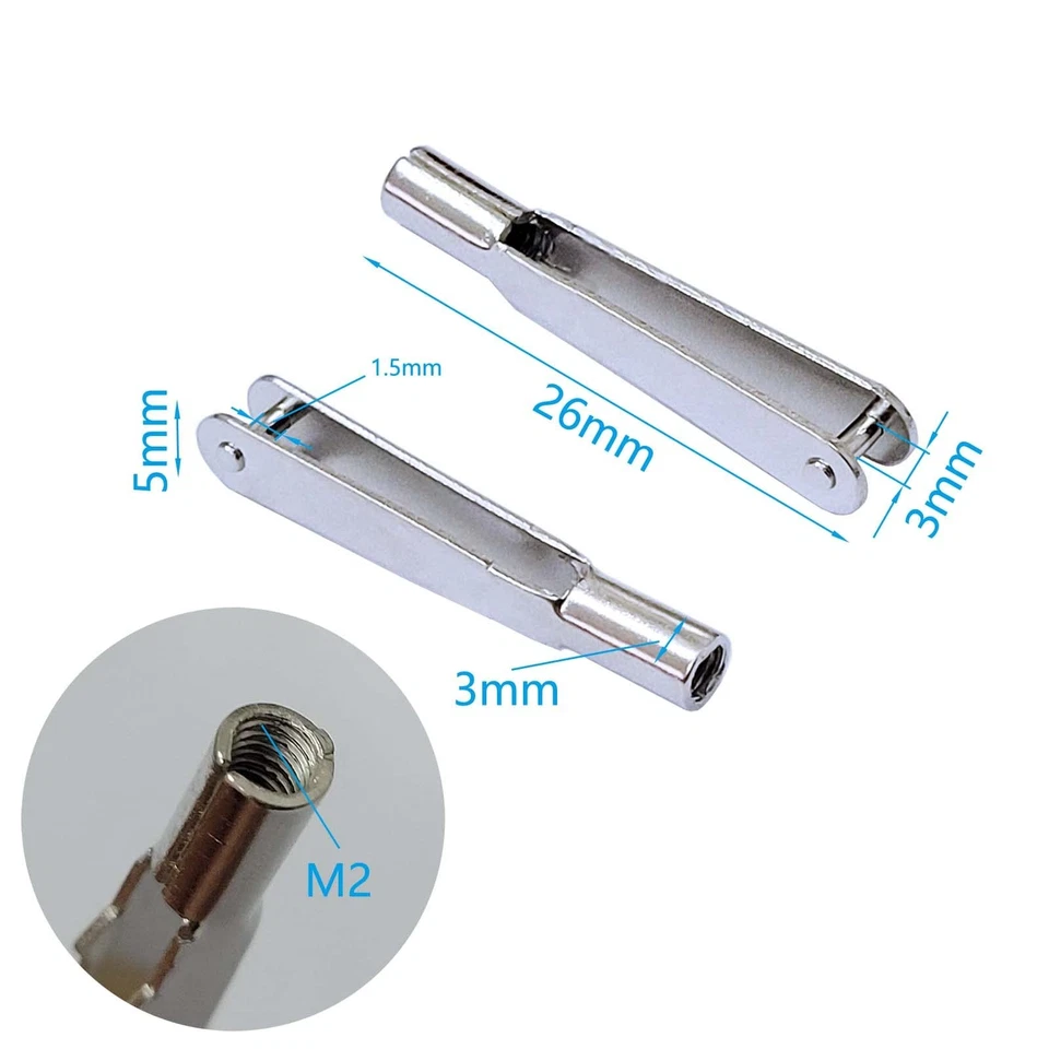 Young Wolf 30 clip autobloccanti a forcella in metallo mini attacchi a sc - Immagine 2 di 2