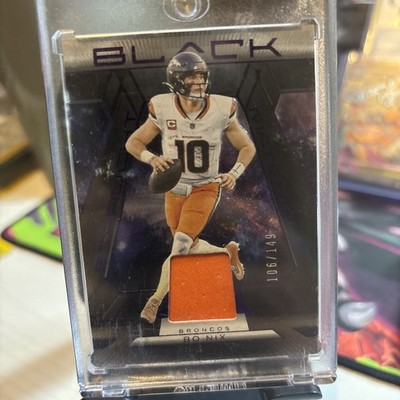 2025 Panini Black #SMA-BNI Bo Nix Starlight Materials Royal #/149