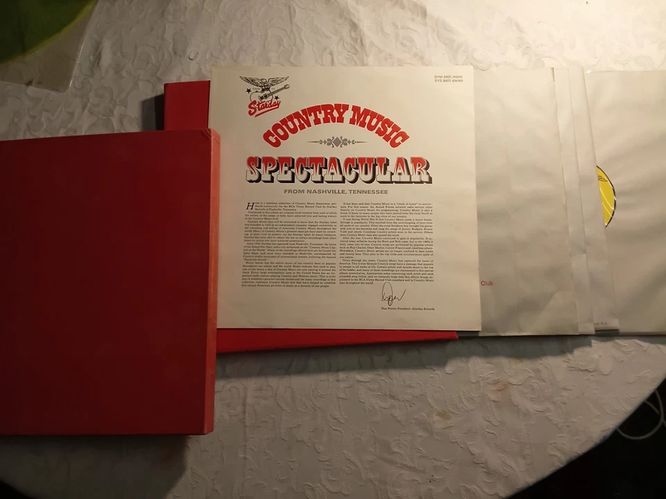 Coffret 4 LP Country Music Spectacular – Starday RCA Club – Patsy Cline,... - Photo 2/4