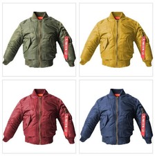HOT Children's Air Force Jacket Thickened Autumn and Winter Pilot Jacket Cotton