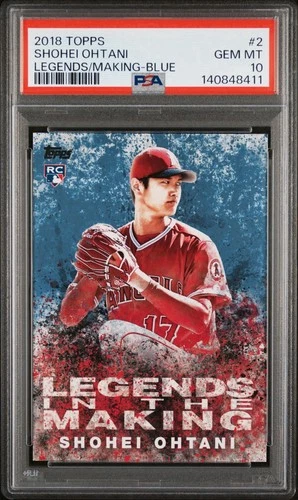 2018 Topps Shohei Ohtani Rookie Legends in the Making Blue #LITM-2 PSA 10