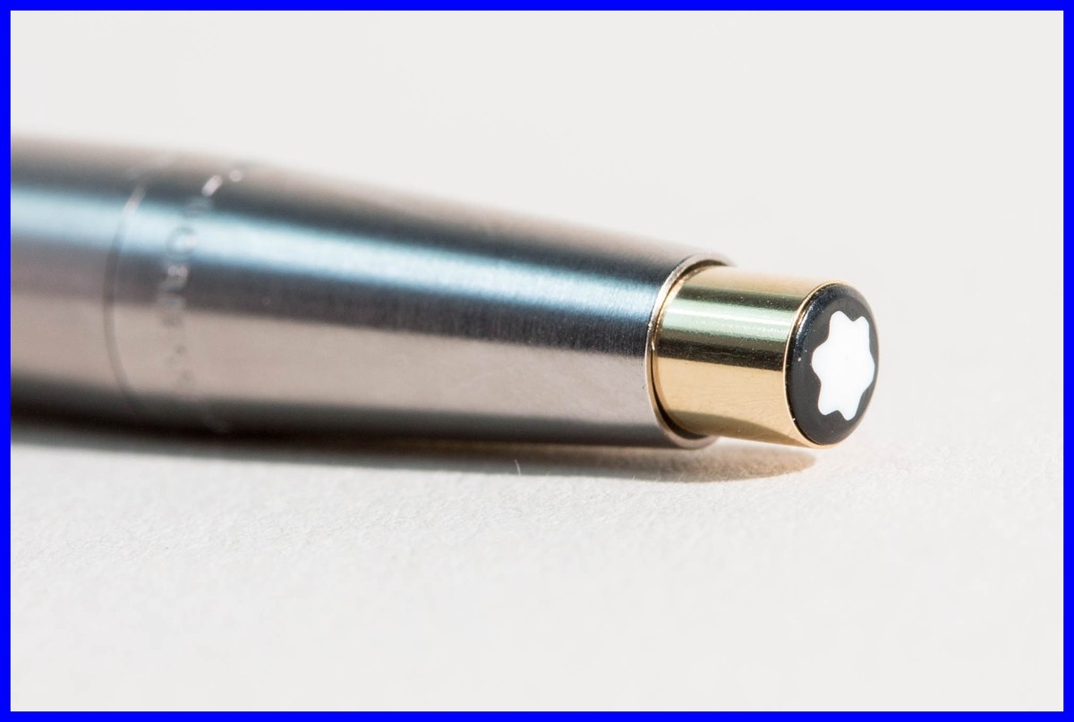 NOS SIEMENS 1981 Steel & Gold MONTBLANC Ball Point Pen NOBLESSE