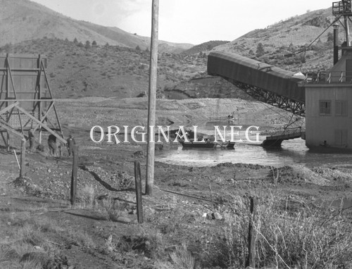 1930er Jahre Original Foto Negativ EIMERLINIE BAGDER IN BETRIEB Goldbergbau Kalifornien - Bild 3 von 5