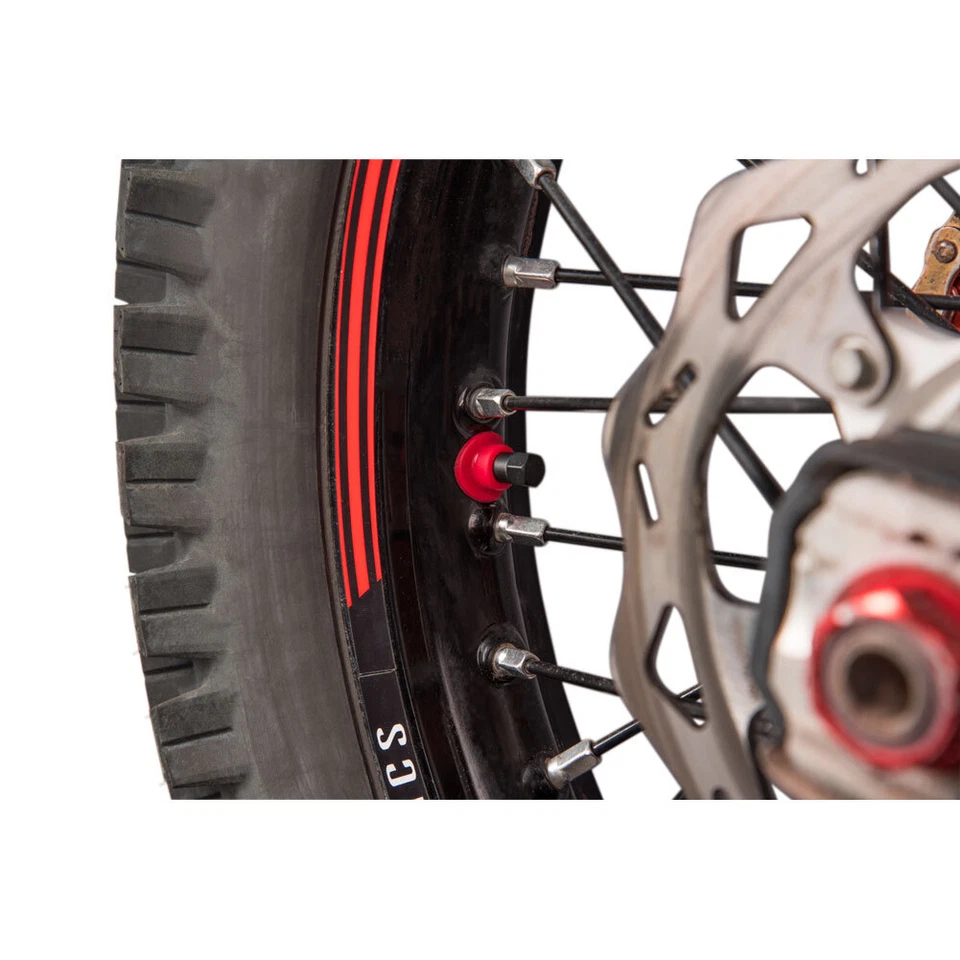 Soporte de vástago de válvula de goma Tusk / sello rojo motocicleta moto MX Enduro Foto 2 de 3