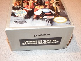 Where in Time is Carmen Sandiego Nintendo NES Box Manual