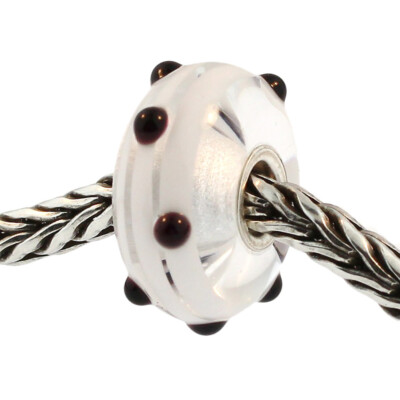 Authentische Trollbeads Glas 61305 schwarzer Punkt: 1