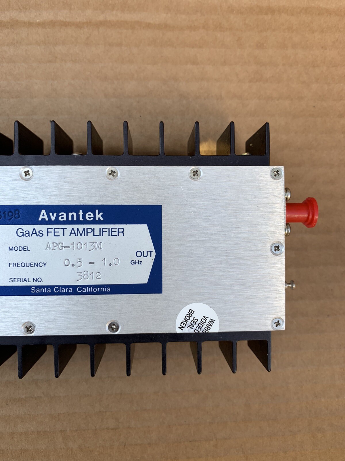 Avantek Gaas Fet Amplifier Apg1013m 0.5 1.0 Ghz eBay