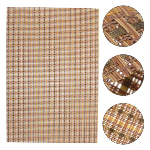 Cuttable Woven Mat Rattan Wicker Placemats Rectangular Rectangle - Picture 1 of 12