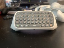 Microsoft Xbox 360 Chatpad Text Pad Gray White Tested Working