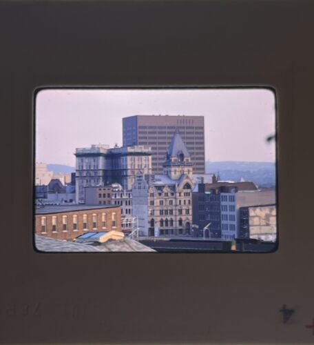 Foto diapositiva vintage horizonte de Siracusa Nueva York NY 1978 - Imagen 2 de 2