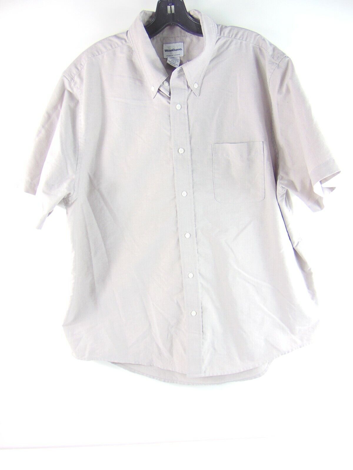 Wear Guard Gray Short Sleeve Button Down Cotton B… - image 1