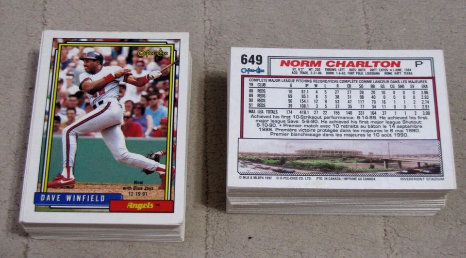 1992 O-Pee-Chee Baseball  (Cards 401-792) (Pick Choose Complete) - Image 2 of 2