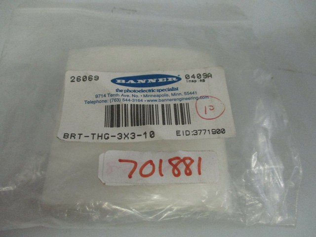 Banner Engineering Brt 3 Sensor Reflector Sate Lite35 New For Sale