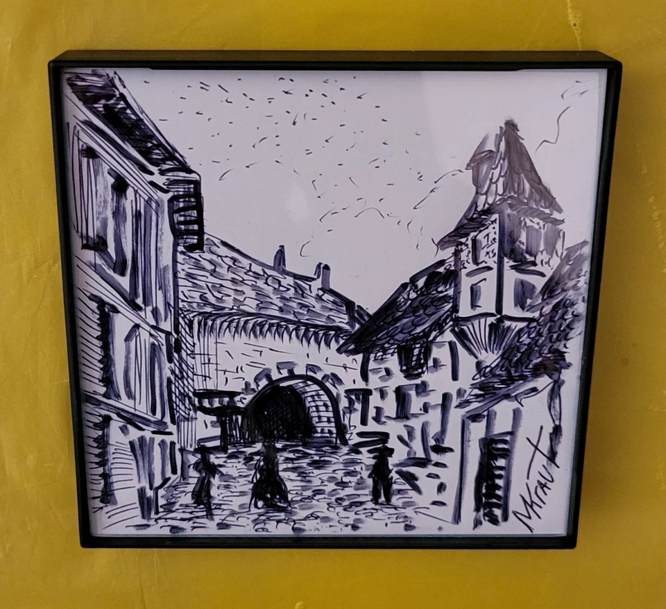 CASTLE STREET After Vincent Van Gogh Drawing Original Sketch handmade by MKravt - Image 2 of 4