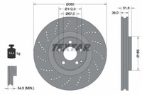 2X Textar 92283905 Bremsscheibe FüR MERCEDES-BENZ