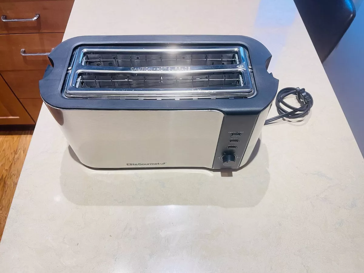 Elite Gourmet 4-Slice Long Slot Toaster