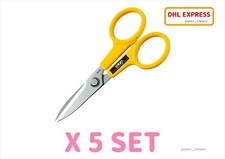 JAPAN OLFA SCISSORS L-112B MULTI PURPOSE STAINLESS X 5 SET