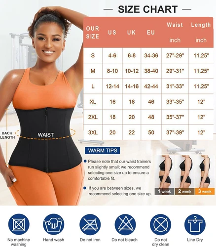 Women Sauna Sweat Waist Trainer Trimmer Body Shaper Workout Belt Sport Shapewear - Picture 14 of 28