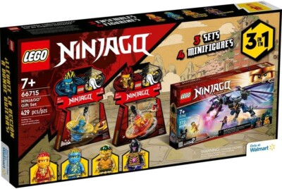 LEGO Ninjango Gift Set 3 Building Sets Overload Dragon Kai & Jay