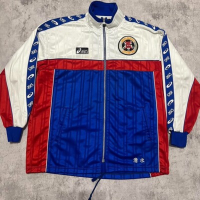 ウェア 90s Asics japan soccer sweat shirt vtg Rare!!! Vintage 90s Asics Japan Football Association JFA Big Logo