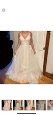Davids Bridal, Wedding Dress, Size 6, Ivory And Gold, New With Tags