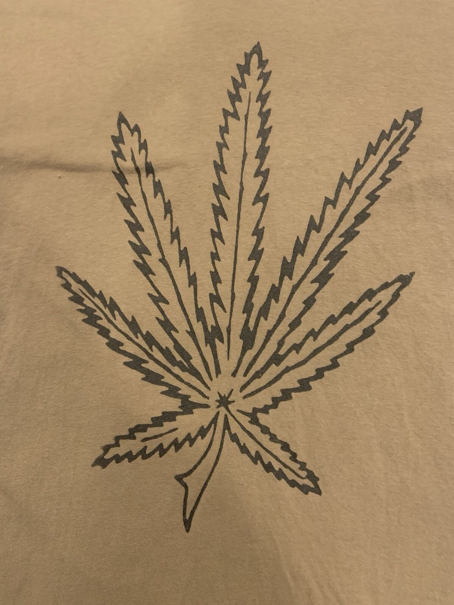 Dazed And Confused Movie Slater Inspired Pot Leaf Adult Brown T