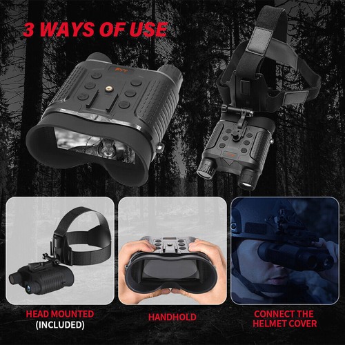 Head Mount Digital IR Night Vision Binoculars 850nm Hunting Goggles 3D FHD Video - Picture 4 of 20