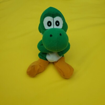 Yoshi 7'' Bean Bag Plush 1997 BD&A Bensussen Deutsch Mario 64 N64 Nintendo