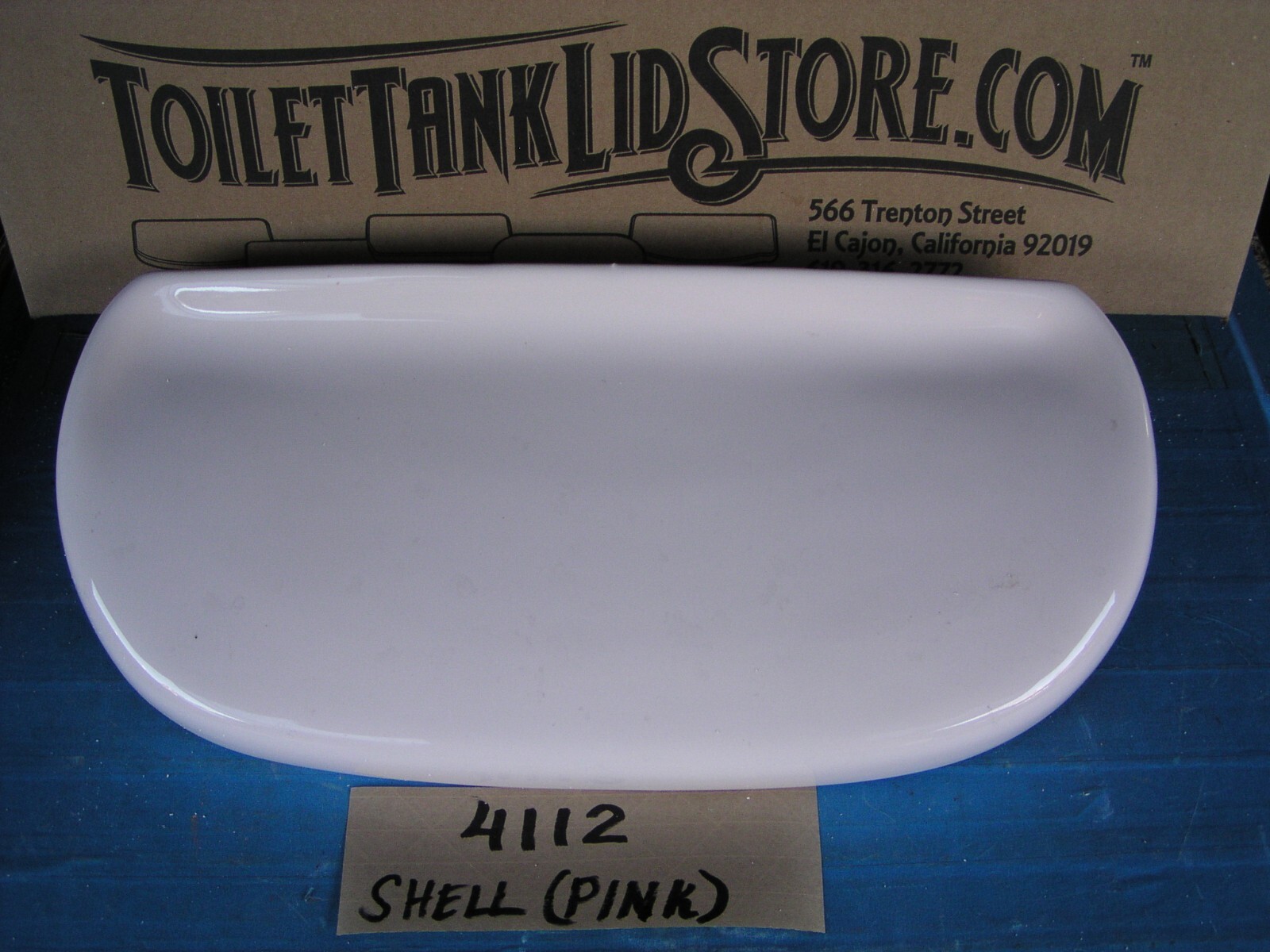 American Standard 4112 SHELL Pink Toilet Tank Lid 4098 Cadet model