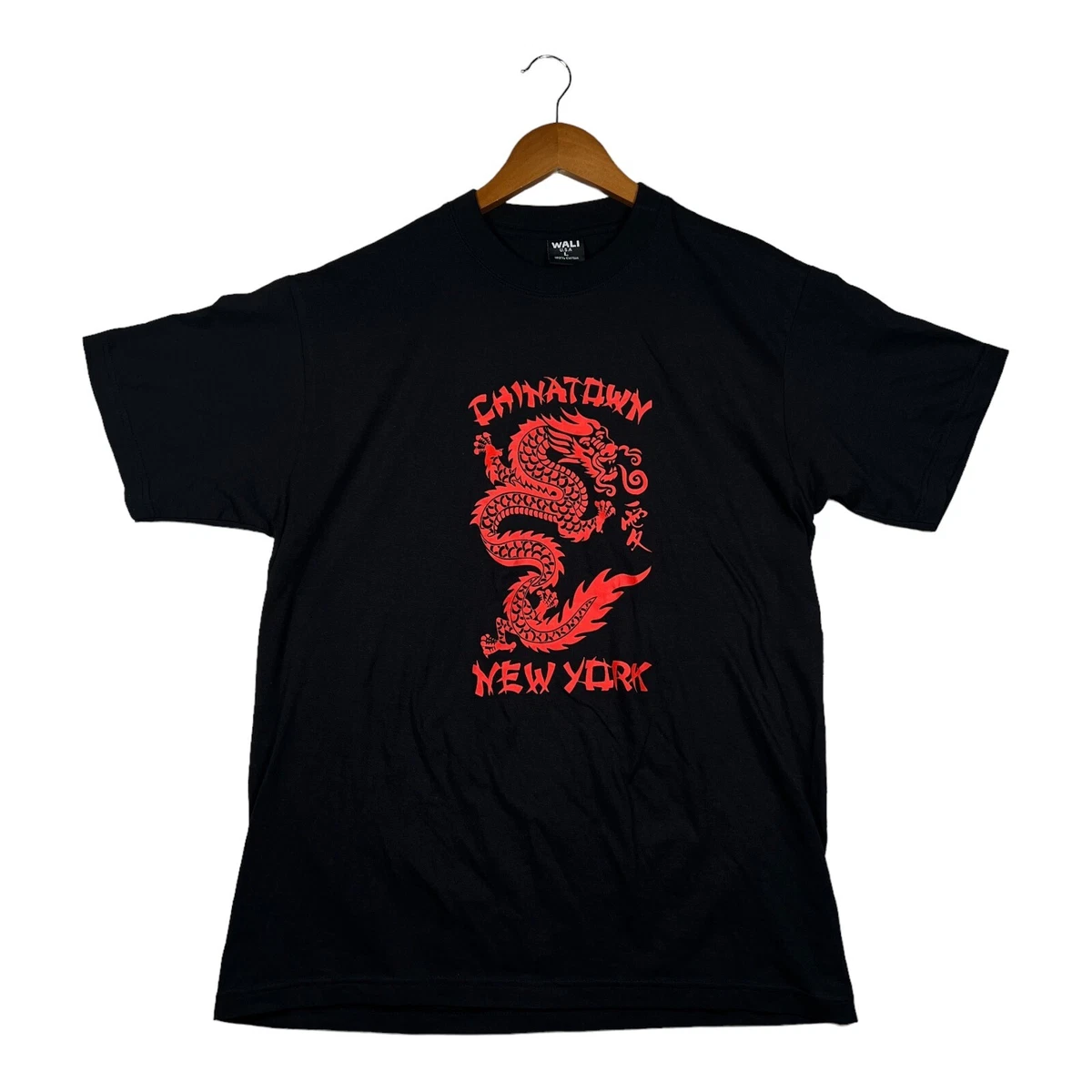 Mens Oversized Unique Red Dragon Graphic Printed T-shirt Made in