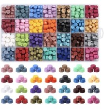 728Pcs Sealing Wax Beads Kit-28 Vibrant Colors For Wax Seal Stamps, Letter Seals